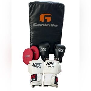 UFC Gym Boxing Bundle – Gloves, Pads, and Goalrilla Striking Shield